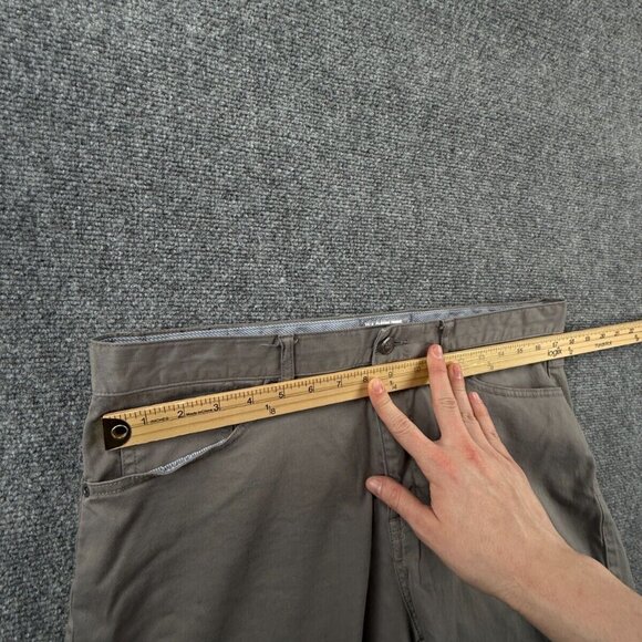 Peter Millar Pants Men Gray Size 35 Golf Cotton Modal Spandex Stretch Active - Picture 14 of 16